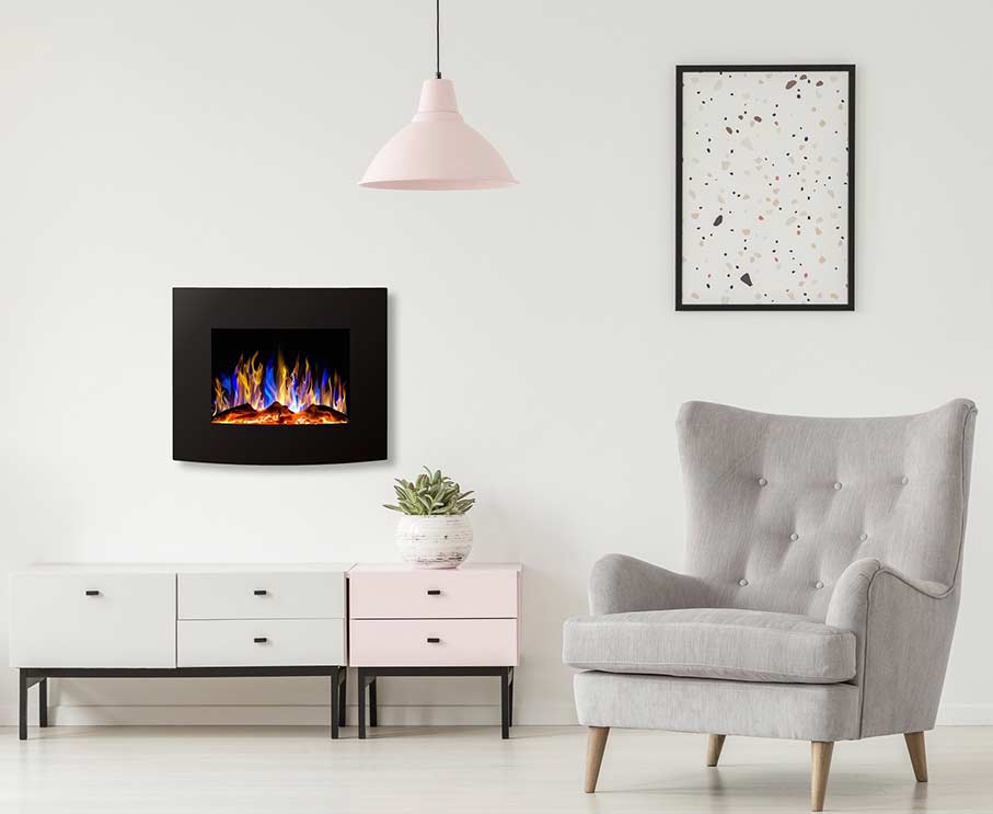 Malibu electric wall mounted fire