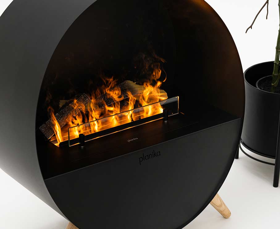 Misty water vapor fire