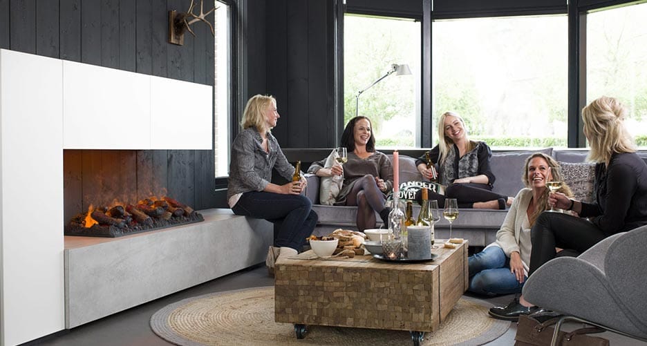 Water Vapor Fireplaces in living room