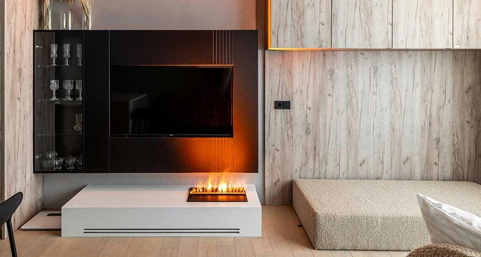 Water Vapor Fireplaces in living room